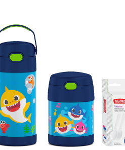 Baby Shark 12oz FUNtainer® Water Bottle & 10oz Food Jar Bundle