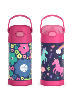 12oz FUNtainer® Water Bottles Mod Flowers & Unicorn Bundle