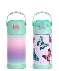 12oz FUNtainer® Water Bottles Mint Ombre & Butterfly Frenzy Bundle