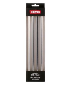 STAINLESS STEEL REPLACEMENT STRAWS - 4PK